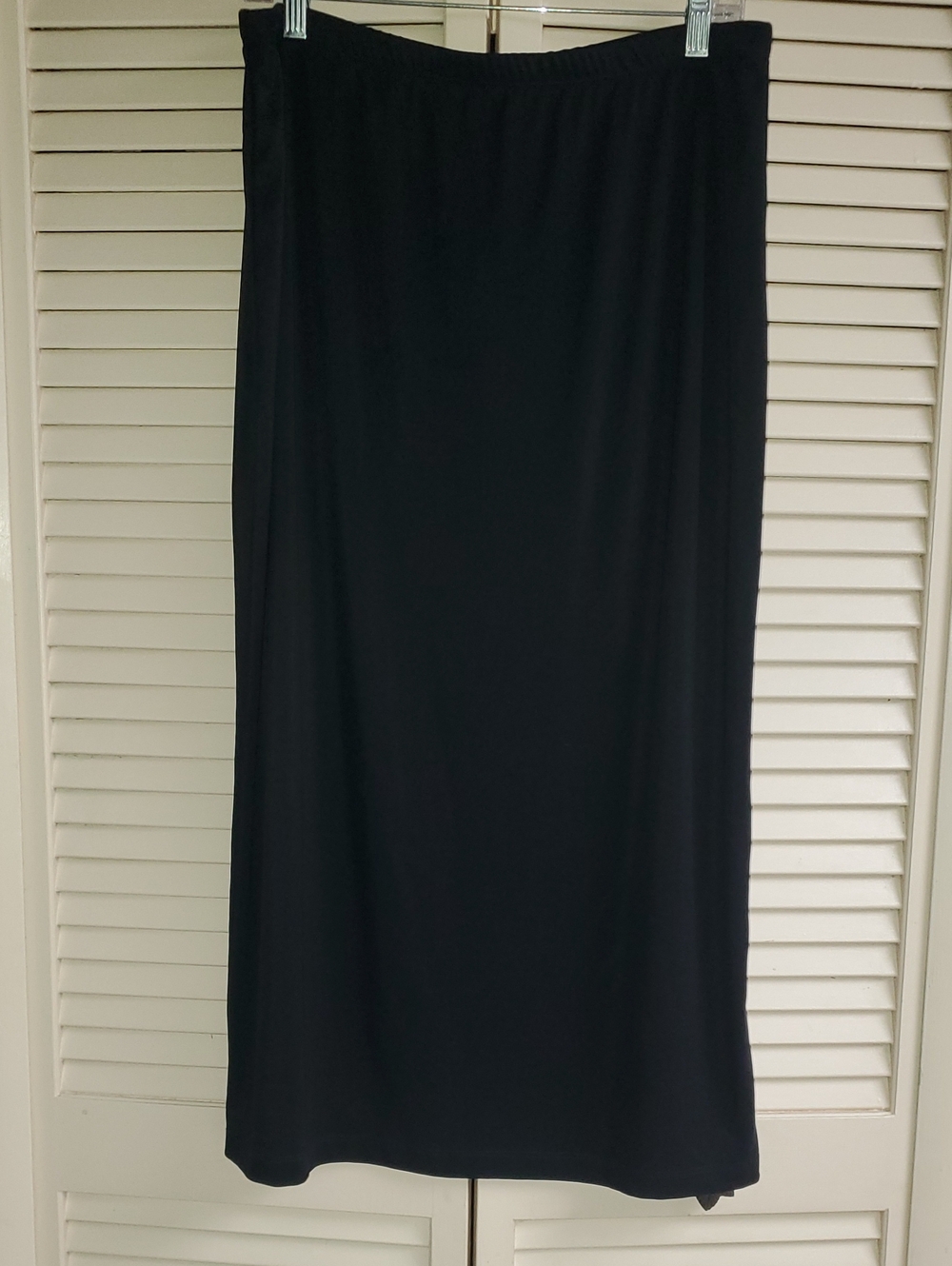 I.N. Studio Black Maxi Skirt with Elastic Waist